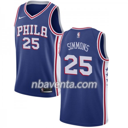 Camiseta Hombre Philadelphia 76ers Ben Simmons 25 Nike 2017-18 Azul Swingman Camiseta Hombre Philadelphia 76ers Ben Simmons 25 Nike 2017-18 Azul Swingman